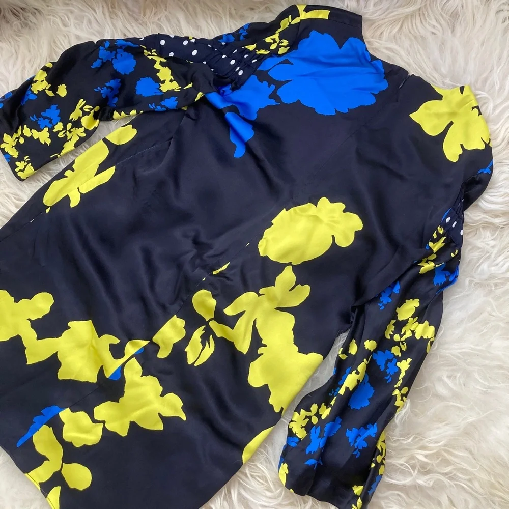 TANYA TAYLOR Camo Print Satin Florence Dress - Picture 13 of 14